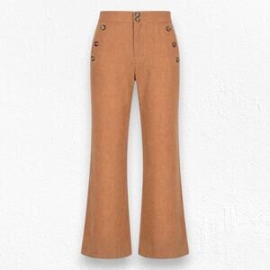 Jen's Pirate Booty Gwen Sunburn Linen High Rise Wide Leg Pants Size Medium NWT